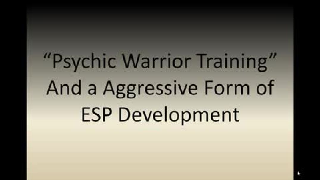 Psychic Warrior Skills Training