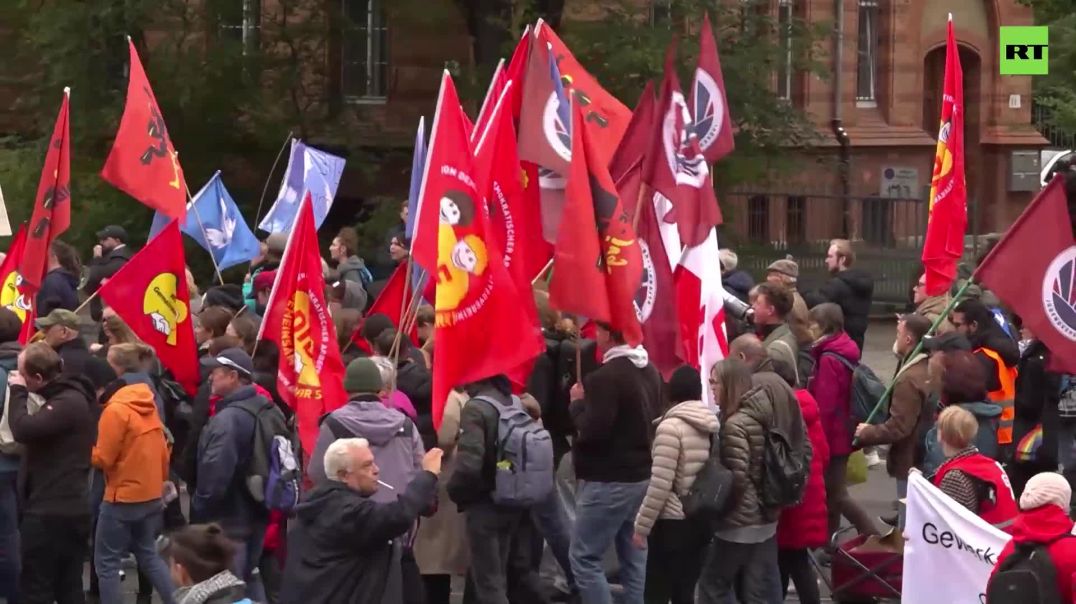 Berlin German Peace Activist protest against arms delivery Ukraine and Israel